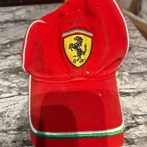 Ferrari Red Cap with Embroidered Logo juvenile